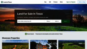 What Landsoftexas.com website looked like in 2020 (3 years ago)