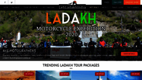 What Lehladakhindia.com website looked like in 2020 (3 years ago)