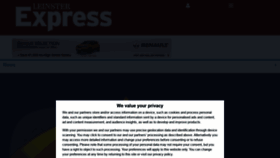 What Leinsterexpress.ie website looked like in 2020 (3 years ago)