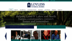 What Loylessfuneralhomes.com website looked like in 2020 (3 years ago)