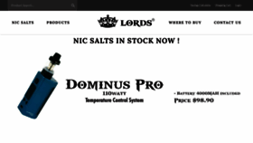 What Lords.co.nz website looked like in 2020 (5 years ago)