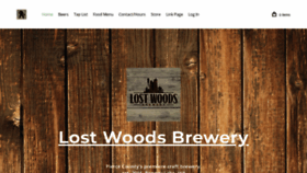 What Lostwoodsbrewery.com website looked like in 2020 (3 years ago)