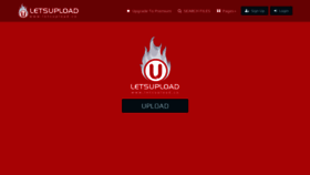 What Letsupload.co website looked like in 2020 (3 years ago)