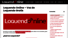 What Loquendo.online website looked like in 2020 (3 years ago)