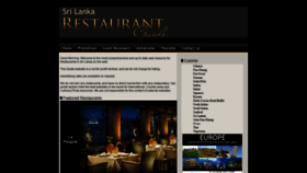 What Lankarestaurants.com website looked like in 2020 (3 years ago)