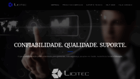 What Licitec.com.br website looked like in 2020 (3 years ago)