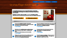 What Lechauffageelectrique.fr website looked like in 2020 (3 years ago)