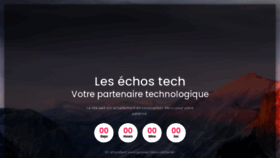 What Lesechos.ma website looked like in 2020 (3 years ago)