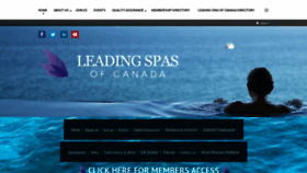 What Leadingspasofcanada.com website looked like in 2020 (3 years ago)