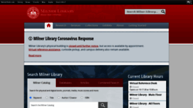 What Library.illinoisstate.edu website looked like in 2020 (3 years ago)