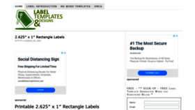 What Labeltemplates.org website looked like in 2020 (3 years ago)