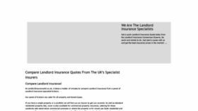 What Landlordinsurance4u.co.uk website looked like in 2020 (3 years ago)