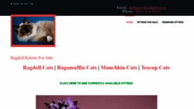 What Loveragdolls.com website looked like in 2020 (3 years ago)