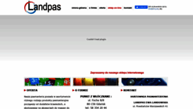 What Landpas.pl website looked like in 2020 (3 years ago)