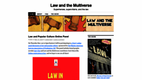 What Lawandthemultiverse.com website looked like in 2020 (3 years ago)