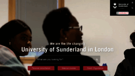 What London.sunderland.ac.uk website looked like in 2020 (3 years ago)