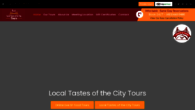 What Localtastesofthecitytours.com website looked like in 2020 (3 years ago)