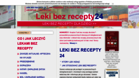 What Lekibezrecepty24.pl website looked like in 2020 (3 years ago)