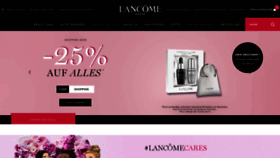 What Lancome.de website looked like in 2020 (3 years ago)