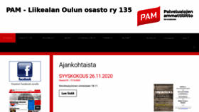 What Liikealanoulunosasto.fi website looked like in 2020 (3 years ago)
