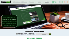 What Leadinggreen.com website looked like in 2020 (3 years ago)