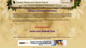 What Laramiemontessori.org website looked like in 2020 (3 years ago)