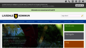 What Ljusdal.se website looked like in 2020 (3 years ago)