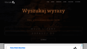 What Literaki123.pl website looked like in 2020 (3 years ago)