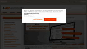What Lappkabel.de website looked like in 2020 (3 years ago)