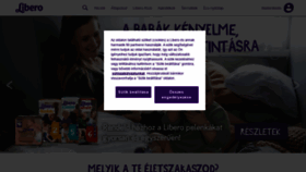What Libero.hu website looked like in 2020 (3 years ago)