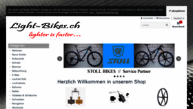 What Light-bikes.ch website looked like in 2020 (3 years ago)