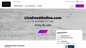 What Livefeedonline.com website looked like in 2020 (3 years ago)