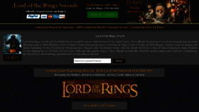 What Lordoftheringswords.com website looked like in 2020 (3 years ago)