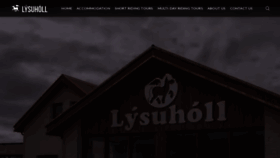 What Lysuholl.is website looked like in 2020 (3 years ago)
