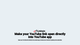 What Linktw.in website looked like in 2020 (4 years ago)