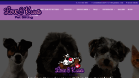 What Loveandkissespetsitting.net website looked like in 2020 (3 years ago)