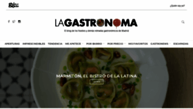 What Lagastronoma.com website looked like in 2020 (3 years ago)