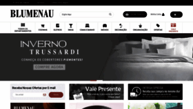 What Lojasblumenau.com.br website looked like in 2020 (3 years ago)
