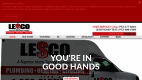 What Lesco24-7.com website looked like in 2020 (3 years ago)
