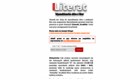 What Literat-program.pl website looked like in 2020 (3 years ago)