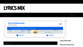 What Lyricsmix.net website looked like in 2020 (3 years ago)