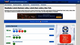 What Loteriasdominicanas.com website looked like in 2020 (5 years ago)