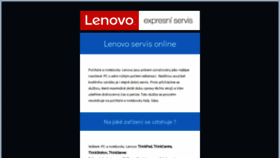 What Lenovo-servis.cz website looked like in 2020 (3 years ago)
