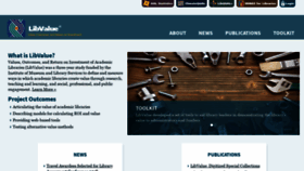 What Libvalue.org website looked like in 2020 (4 years ago)
