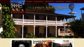 What Leonisadobemuseum.org website looked like in 2020 (3 years ago)