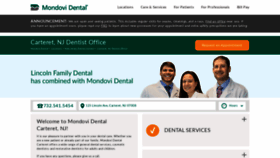 What Lincolnfamilydentalnj.com website looked like in 2020 (3 years ago)