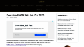 What Lolskin.pro website looked like in 2020 (3 years ago)