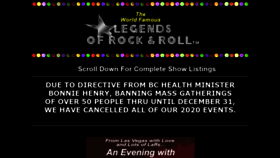 What Legendsofrock-n-roll.com website looked like in 2020 (3 years ago)