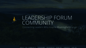 What Leadershipforumatsilverbay.com website looked like in 2020 (3 years ago)