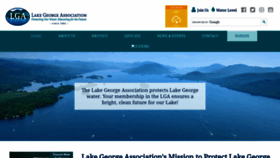 What Lakegeorgeassociation.org website looked like in 2020 (3 years ago)